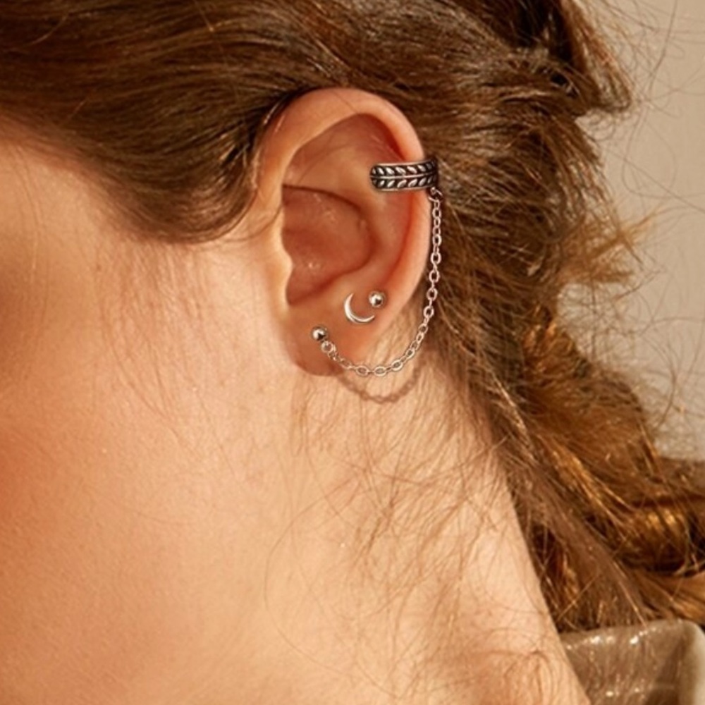 • Trinity • 3 Pc. Earring Cuff Set - Picture 2 of 5